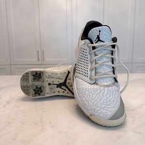Nike Jordan Trainer ST Golf Shoes Men's Size 10.5 White Elephant Print - White